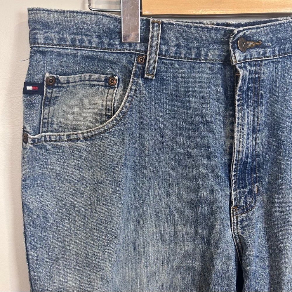Vintage Tommy Hilfiger Men’s Jeans Size 36 Blue denim pants straight leg - Picture 4 of 12